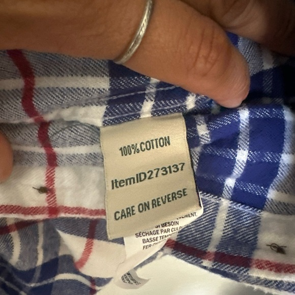 L.L Bean plaid Flannel Relaxed Fit women’s Size S - Picture 5 of 5